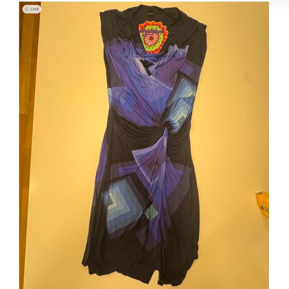 Desigual Jersey Twist Dress XL - Picture 1 of 5